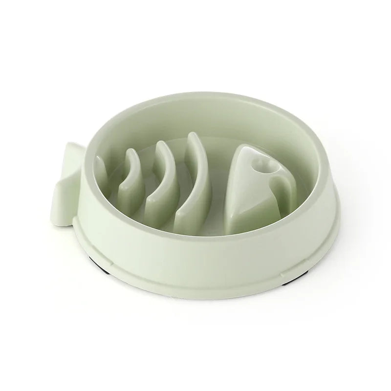 Pet Cat And Dog Slow Food Bowl, Anti-choking Thickened And Non-slip Multiple Colors and Shapes