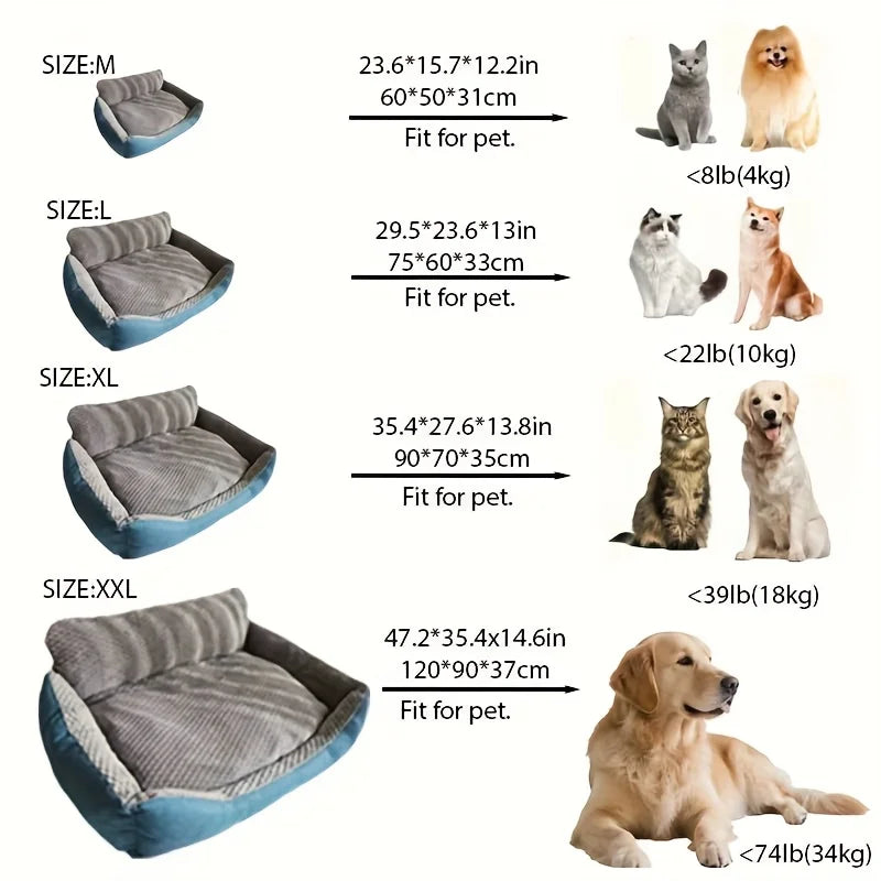 Dog Beds for Large Dogs/autumn and winter Warm Bed – Extra Large Size for Big Breeds/human bed Washable/Cover bed/sofa