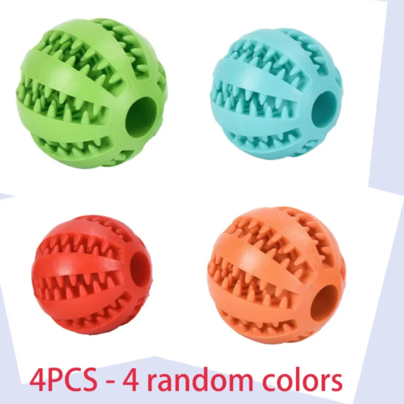Interactive Rubber Ball | Puppy Chewing Toys | Tooth Cleaning Ball | Treat Feeder Silicone Toy For and Dogs