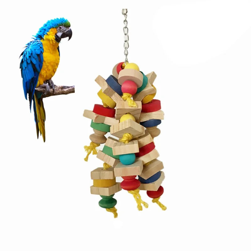Bird Toy Chewing/Bite | Cage Hanging Swing | Climbing/Standing Branches Toys