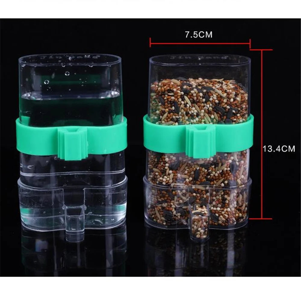 Bird Feeder Large Plastic Automatic |Parrot Drinking Cup Pet Bird Supplies Water Dispenser