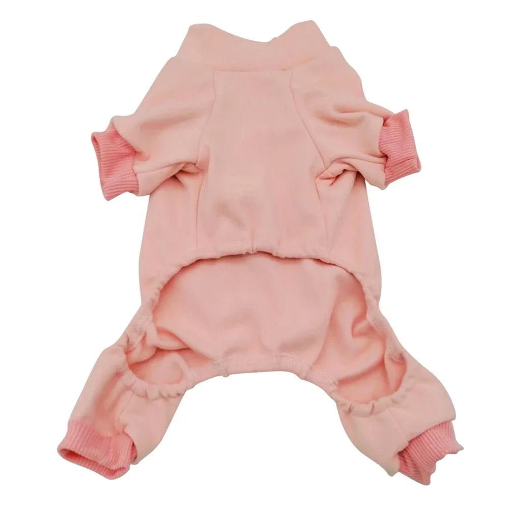 Winter Fleece Dog Pajamas Clothes For Small/Medium Dogs and  Cats