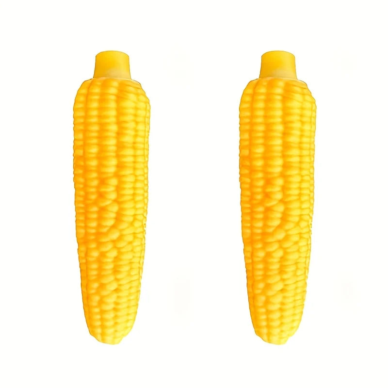 Indestructible Heavy-Duty Rubber Bone Corn Grain Texture for Medium Large Dogs Puppies Powerful Chewers Dental Care