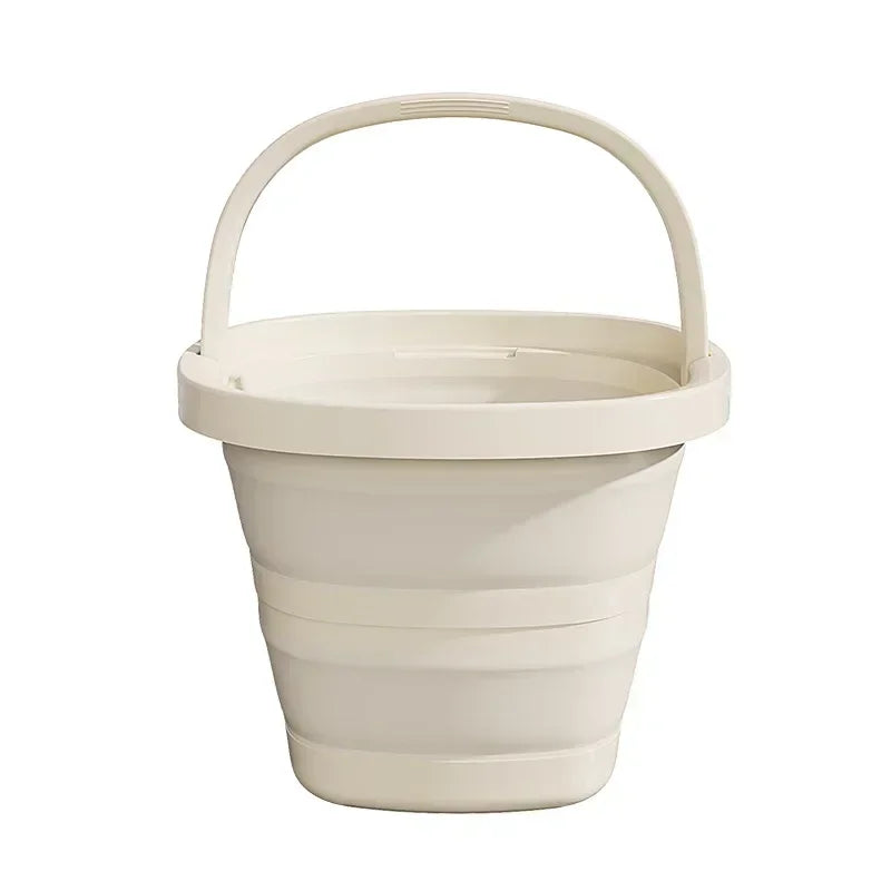 Multifunctional Folding Bucket 5/10L Portable Outdoor Fishing Bucket, Compact Thickened Collapsible Wash Basin