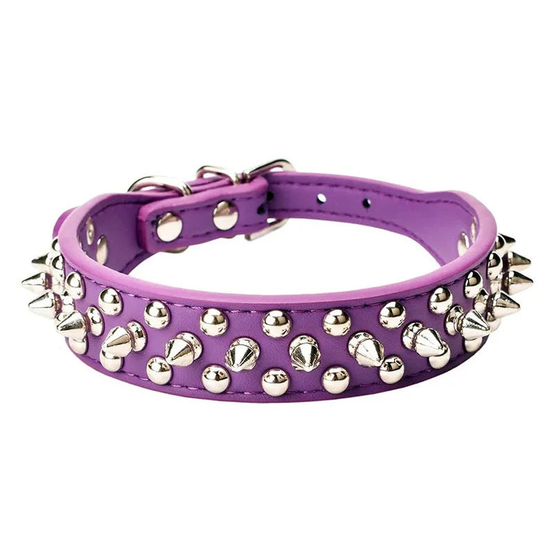High Quality Dog Rivet Collar and Leash Set | Anti Bite  Collars for Medium Large Dogs