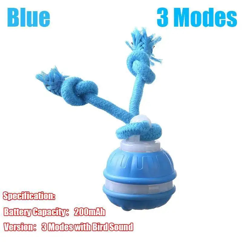 Smart Interactive Teasing Ball With Motion Activated Automatic Moving Squeaky Dog Toy Balls 
 Chew Toys Knot Rope