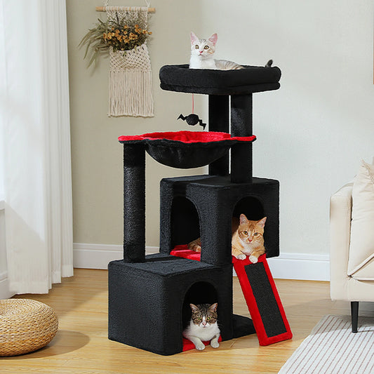 Large Cat Tree for Indoor Cats Multi-Level Tower with Spacious Condos Sisal Scratching Pad House Accessories Cat Toys