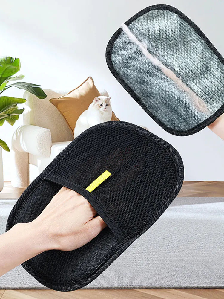 Pet Grooming Gloves Hair Remover Brush  for Dog Cat Rabbit with Long/Short/Curly Hair