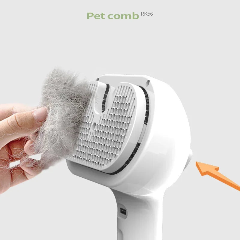Upgraded Pet Spray Grooming Comb Steamy Floating Hair Removal Cleaning Brush Styling for Dogs & Cats Accessories
