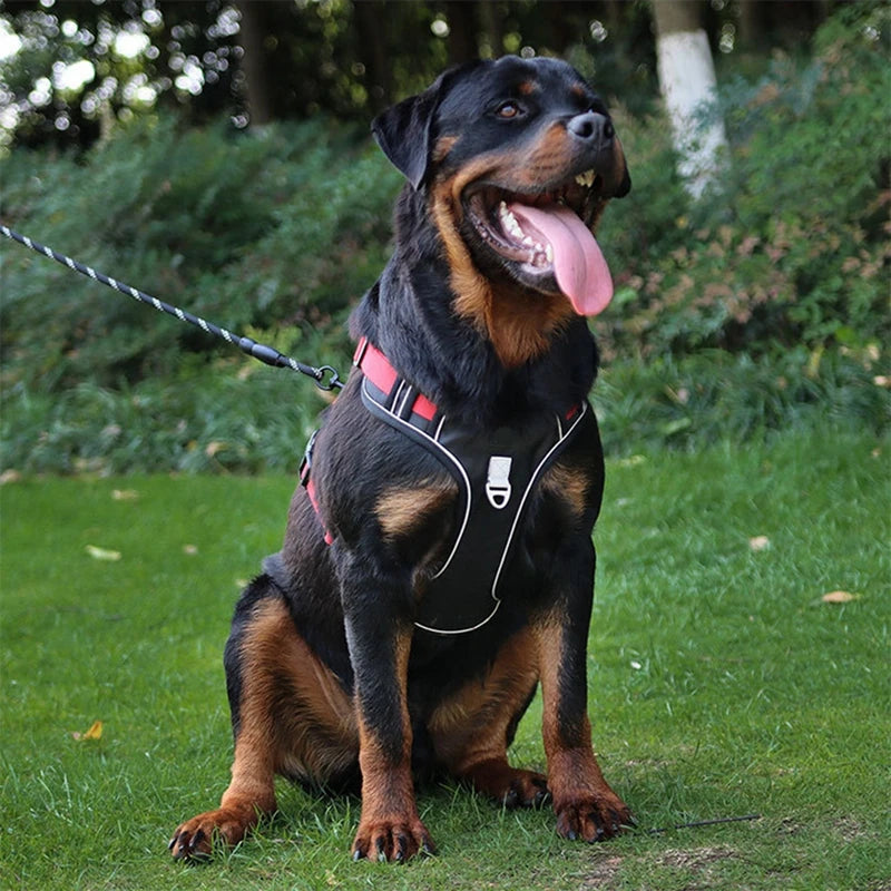 Dog Harness Reflective Medium/Large Dogs | Tactical Vest Big 1680D Waterproof Oxford Cloth