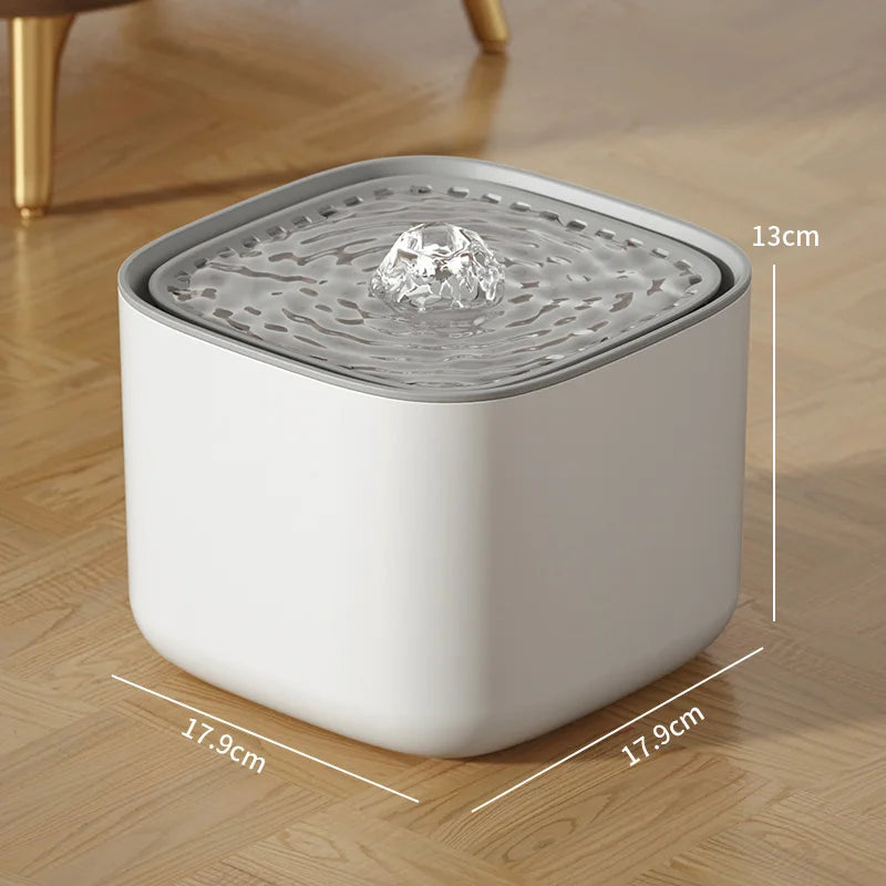 3L Cat Water Fountain Auto Recirculate Filter | Large Capacity | USB Electric Mute Cats Water Dispenser