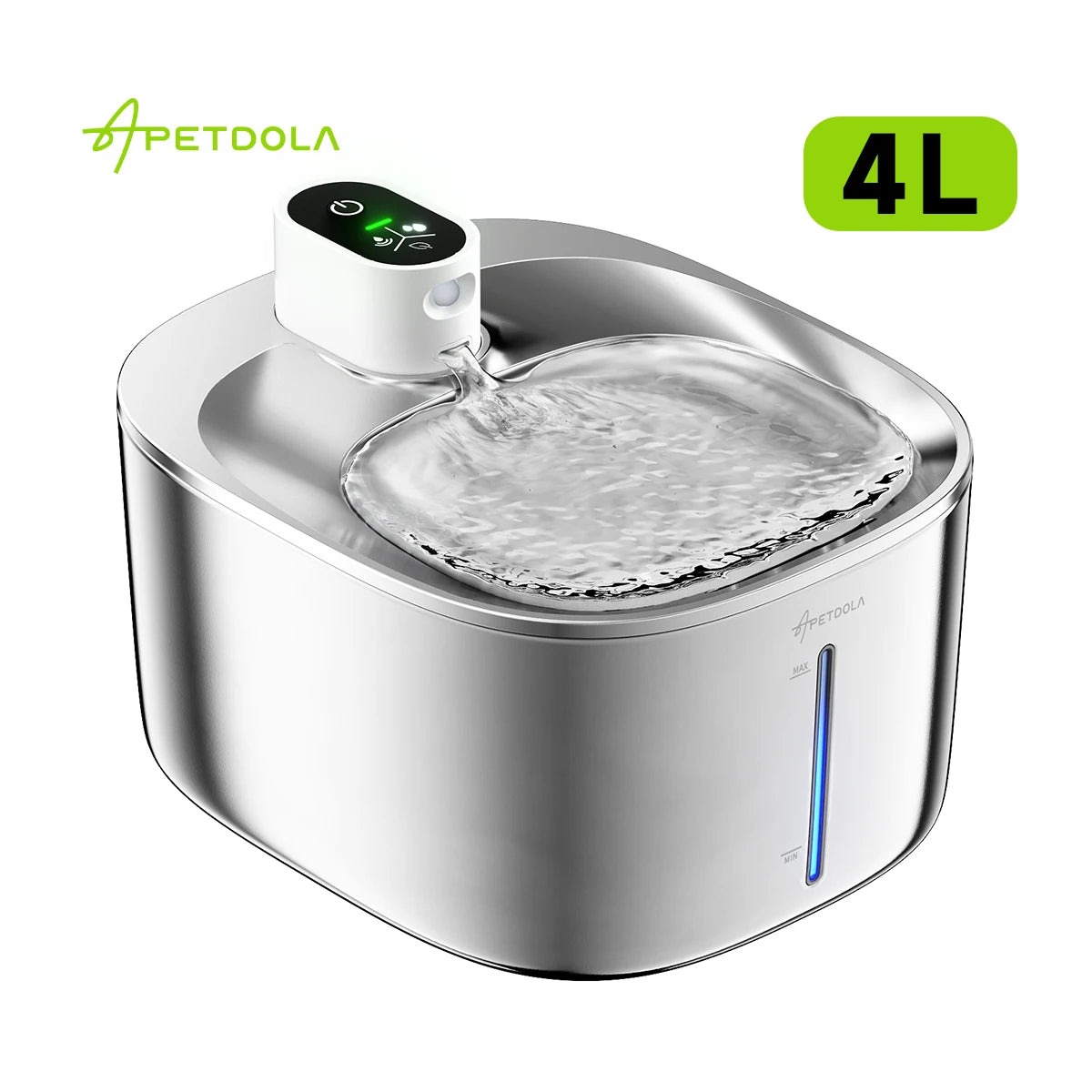 APETDOLA 4L Wireless Cat Water Fountain Auto Sensor Drinking Fountain For Cats/Dog | Water Dispenser