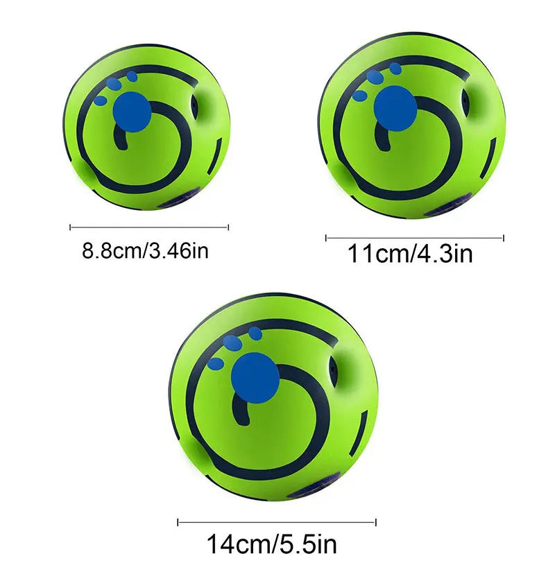 Wobble Wag Giggle Glow Ball Interactive Dog Toy | Fun Giggle Sounds Ball When Rolled or Shaken