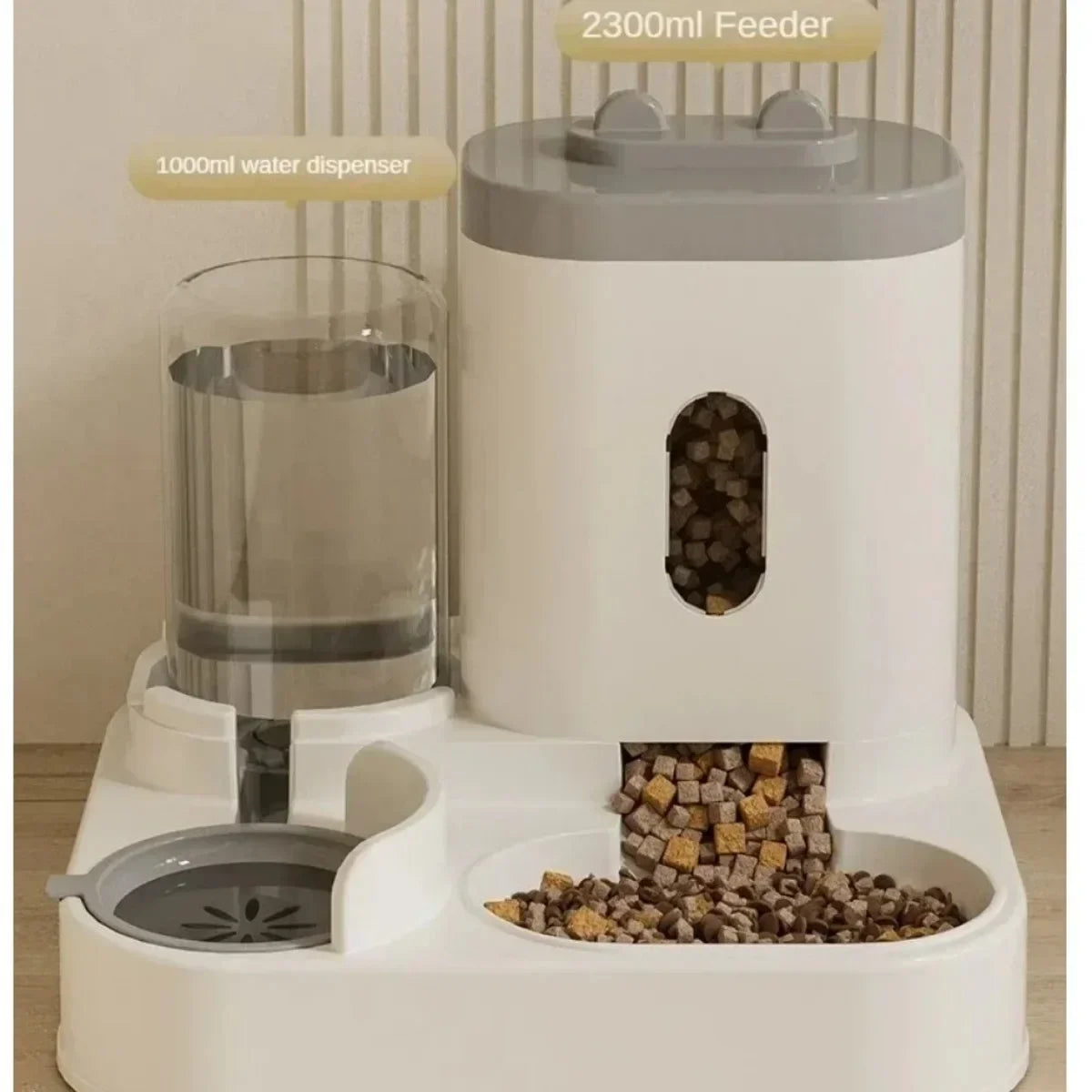 Automatic Feeder Dog/Cat Food Bowl With Water Fountain | Large Capacity | Food Storage Dispenser Container