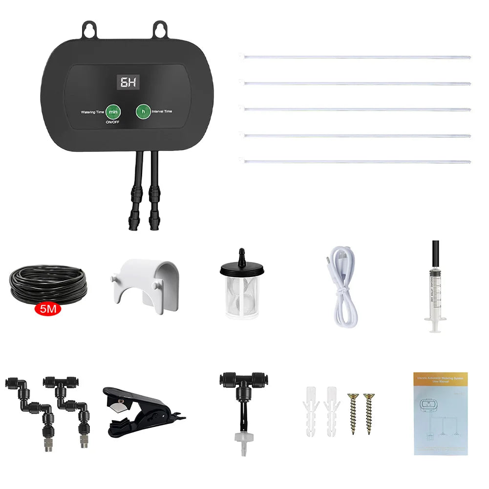 Automatic Reptile Mist Sprinkler & Timer Auto Controller Spray Kit System for Terrariums Amphibian, Lizard, Snake, Frog and Plants