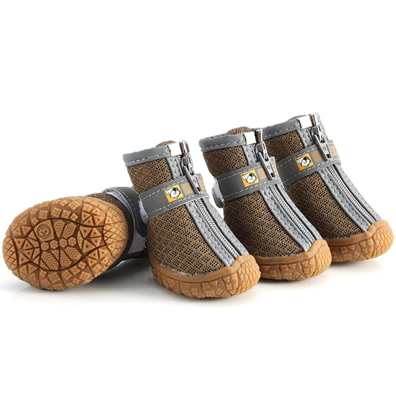Dog Shoes Non-Slip Soles | Thick Plush  Paw Protection  Shoes Warm For Dog |  Breathable Climbing Pet Booties