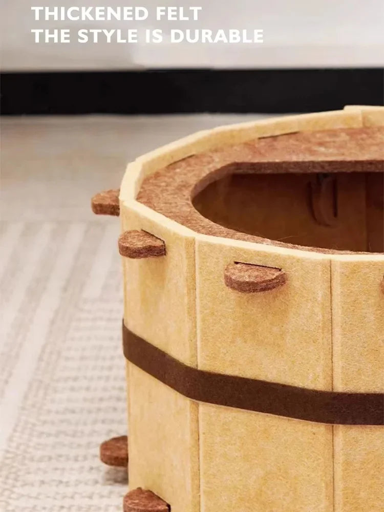 Sturdy Soft Comfortable Pet Nest | Four Seasons Bathtub Cat House | Semi-Enclosed Cat Bed For Claw Sharpening/Sleeping