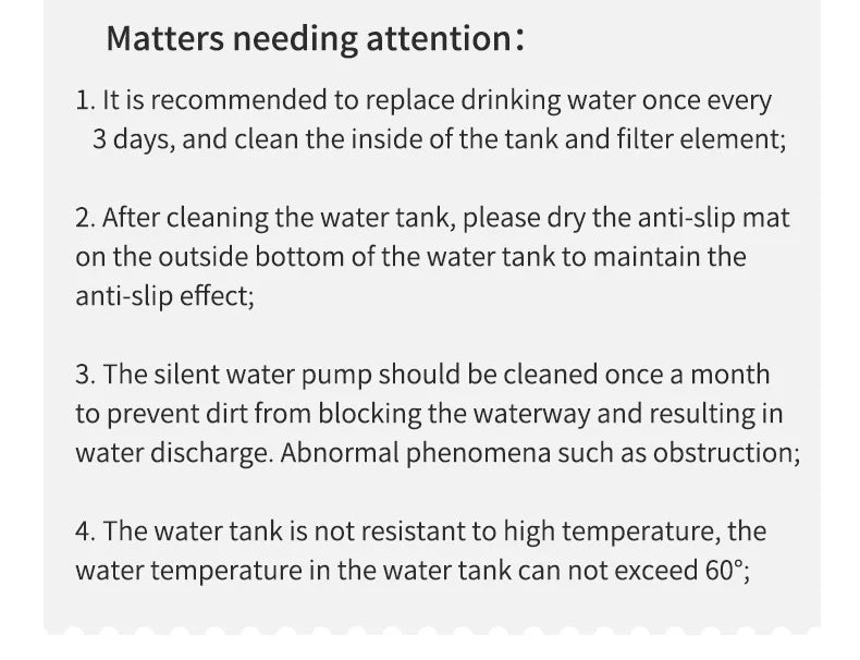 3L Cat Water Fountain Auto Recirculate Filter | Large Capacity | USB Electric Mute Cats Water Dispenser
