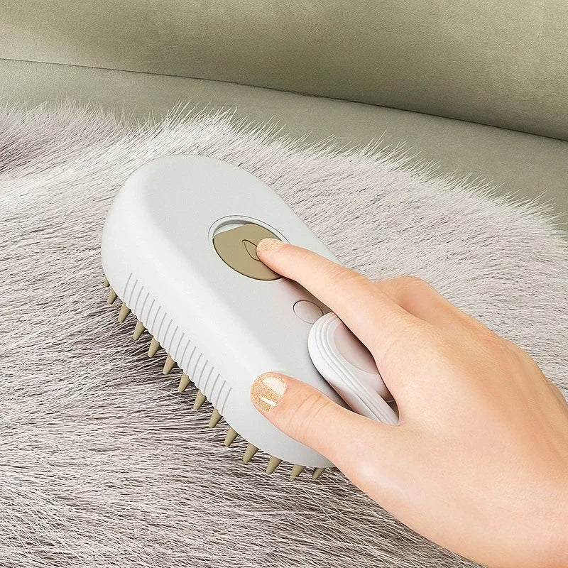 Upgraded Pet Spray Grooming Comb Steamy Floating Hair Removal Cleaning Brush Styling for Dogs & Cats Accessories
