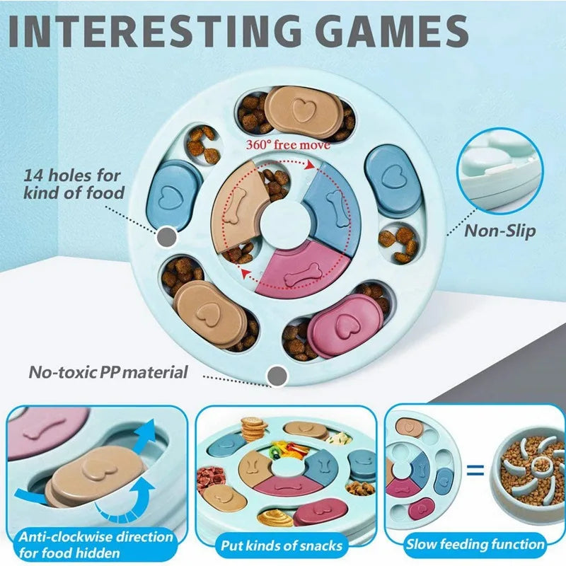 Dog Food Hiding Bowl, Slow Feeder Training, Educational Toy To Relieve Boredom, Interactive Educational Feeding Toy