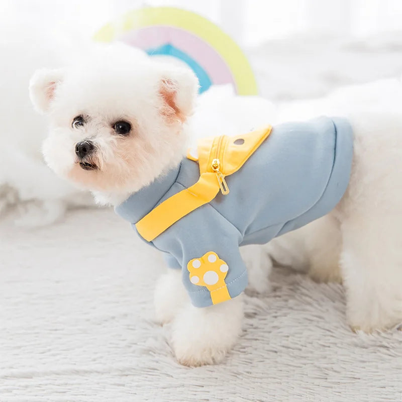 Winter Dog Clothes | Cute Cartoon Dog Warm Hoodie Sweatshirt | Dog Costume Outfits
