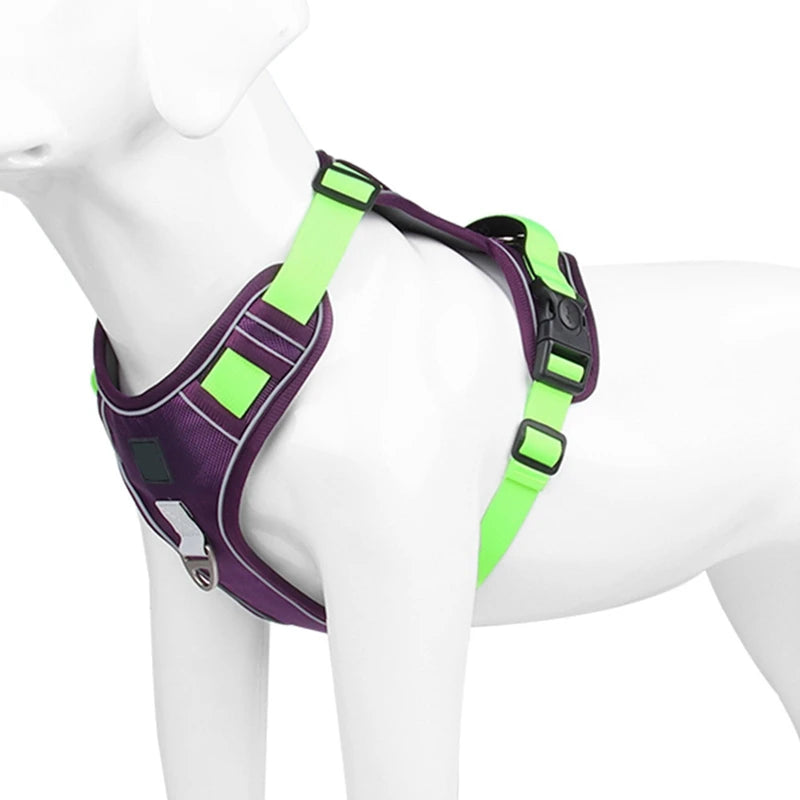 Dog Harness Reflective Medium/Large Dogs | Tactical Vest Big 1680D Waterproof Oxford Cloth