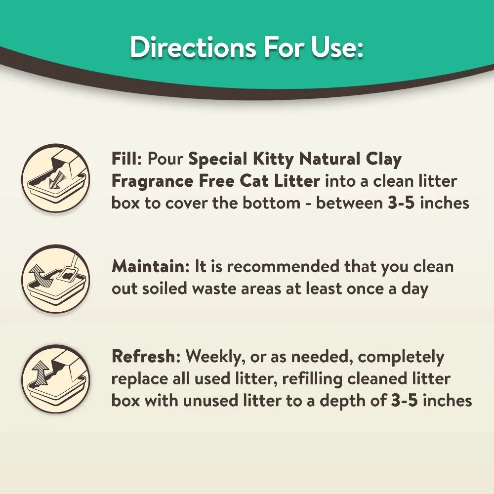 4 Pack Clumping Cat Litter Fresh Scent 20 lbs Jug | Heavy Duty Unscented Odor Control |  Multi Cat Strong Clump Bentonite