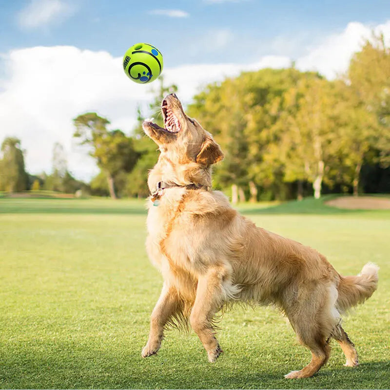 Wobble Wag Giggle Glow Ball Interactive Dog Toy | Fun Giggle Sounds Ball When Rolled or Shaken