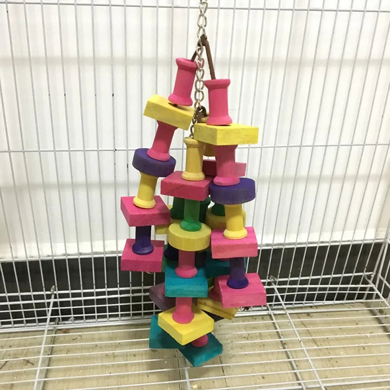 Bird Toy Chewing/Bite | Cage Hanging Swing | Climbing/Standing Branches Toys
