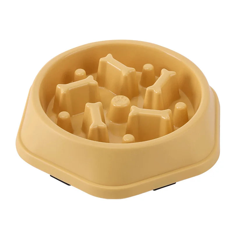 Pet Cat And Dog Slow Food Bowl, Anti-choking Thickened And Non-slip Multiple Colors and Shapes