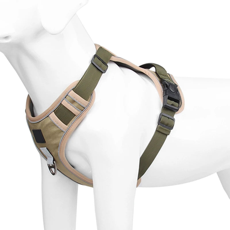 Dog Harness Reflective Medium/Large Dogs | Tactical Vest Big 1680D Waterproof Oxford Cloth