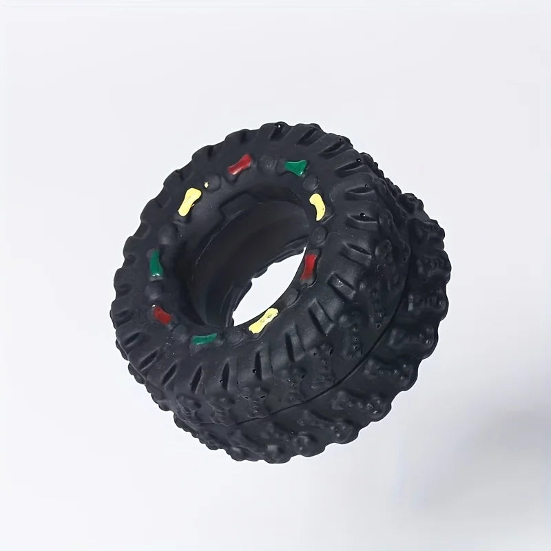 1pc Durable Dog Chew | Wheel Toy Chew-Resistant | Interactive Sound Teeth Training | Suitable for Puppies Small/Medium Dogs