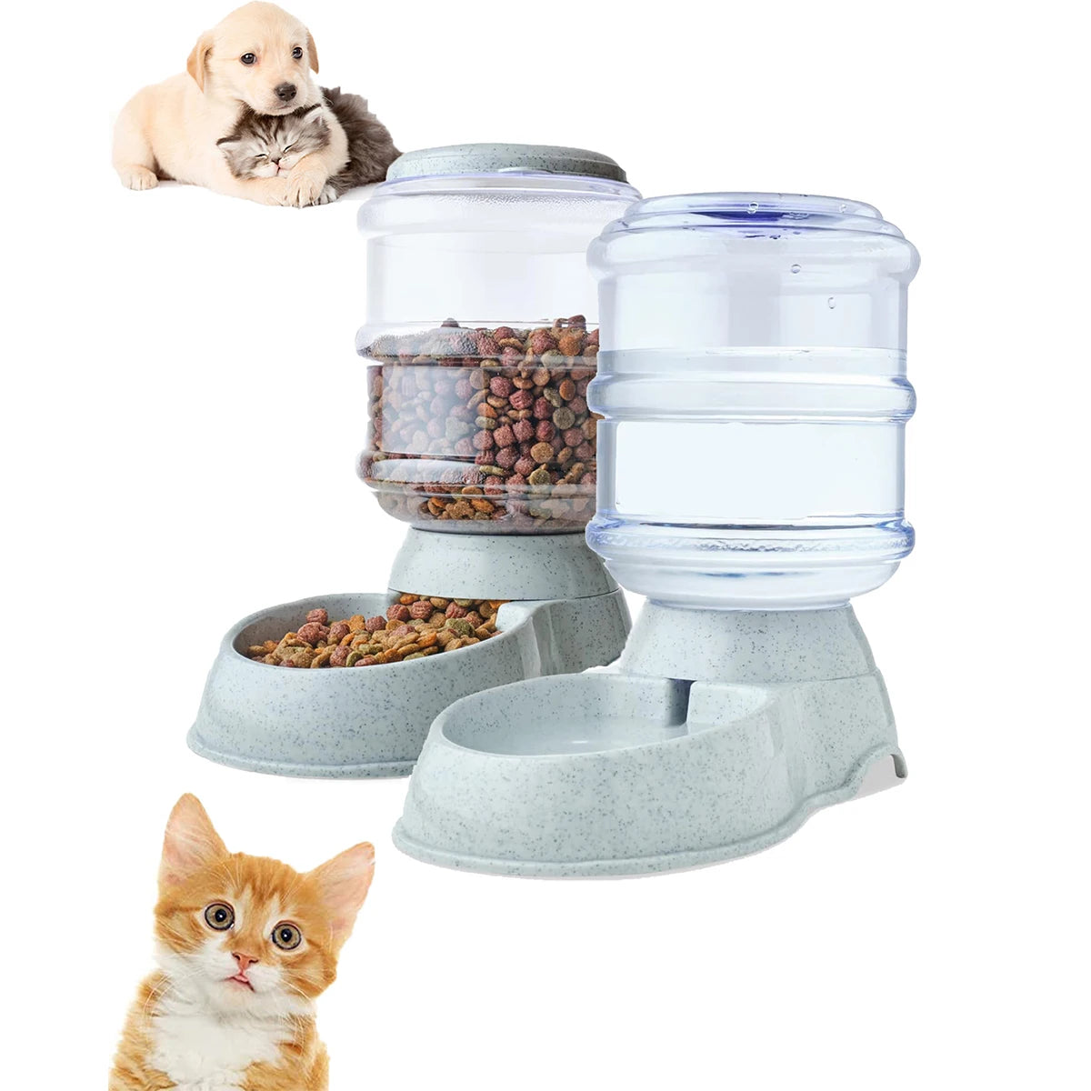 Automatic Water Dispenser Large Capacity, Small Dog and Cat Food /Water Dispenser