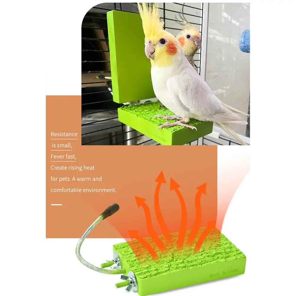 Bird Cage Heater Stand Platform |  Automatic Bird Platform Heater For Budgies