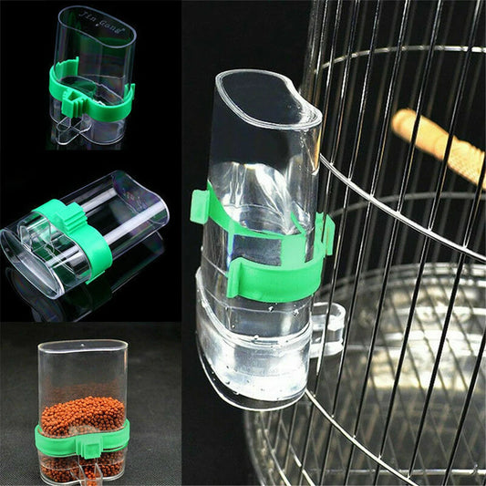 Bird Feeder Large Plastic Automatic |Parrot Drinking Cup Pet Bird Supplies Water Dispenser
