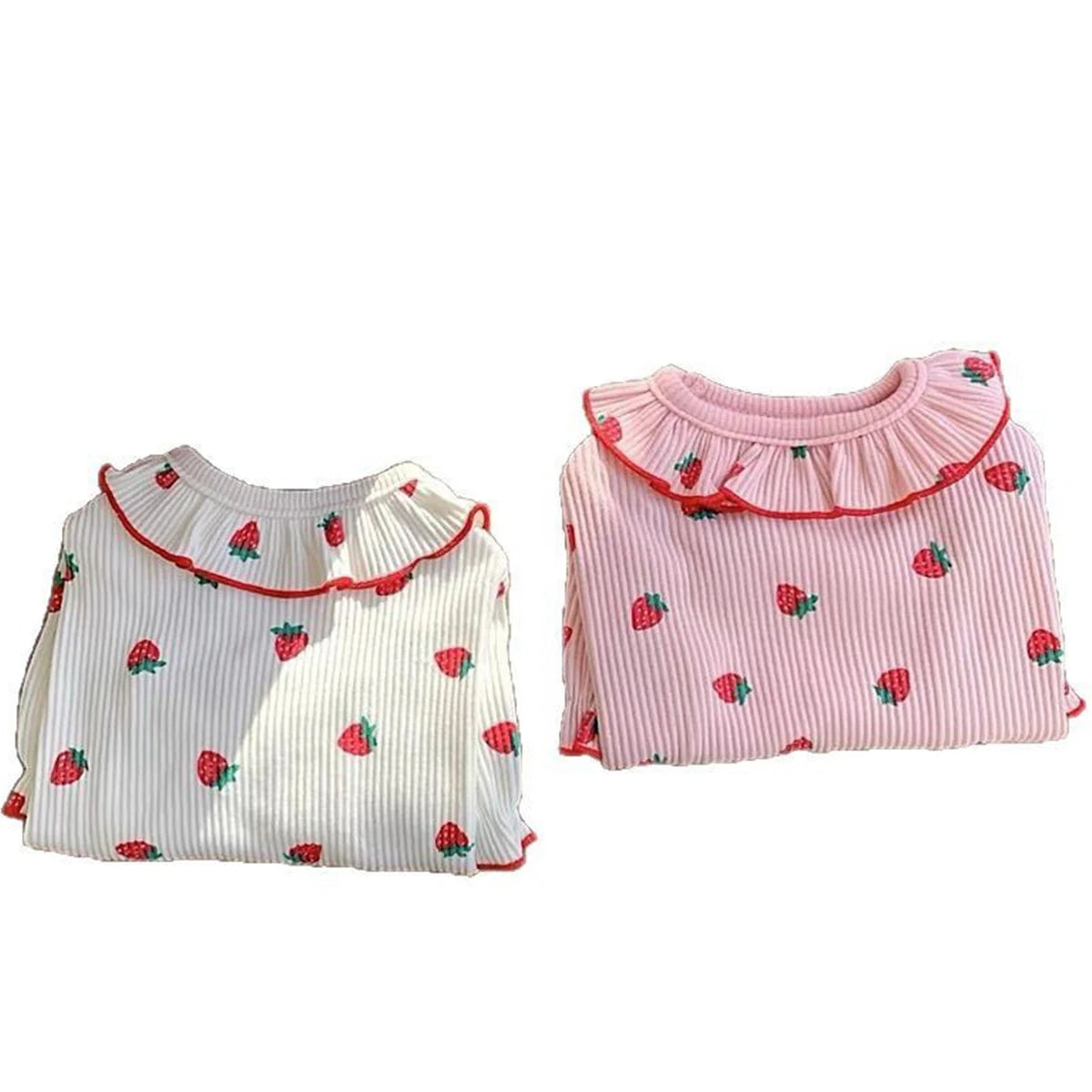 Strawberry Small Dog Clothes | Summer Breathable Clothing  for Small Cat/Dog Vest Ruffled Collar
