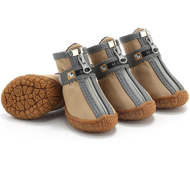 Dog Shoes Non-Slip Soles | Thick Plush  Paw Protection  Shoes Warm For Dog |  Breathable Climbing Pet Booties