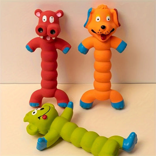 Dog Squeaky Toy | Latex Teeth Cleaning Chew Toy | Self-Play Interactive Durable Chewing Toys
