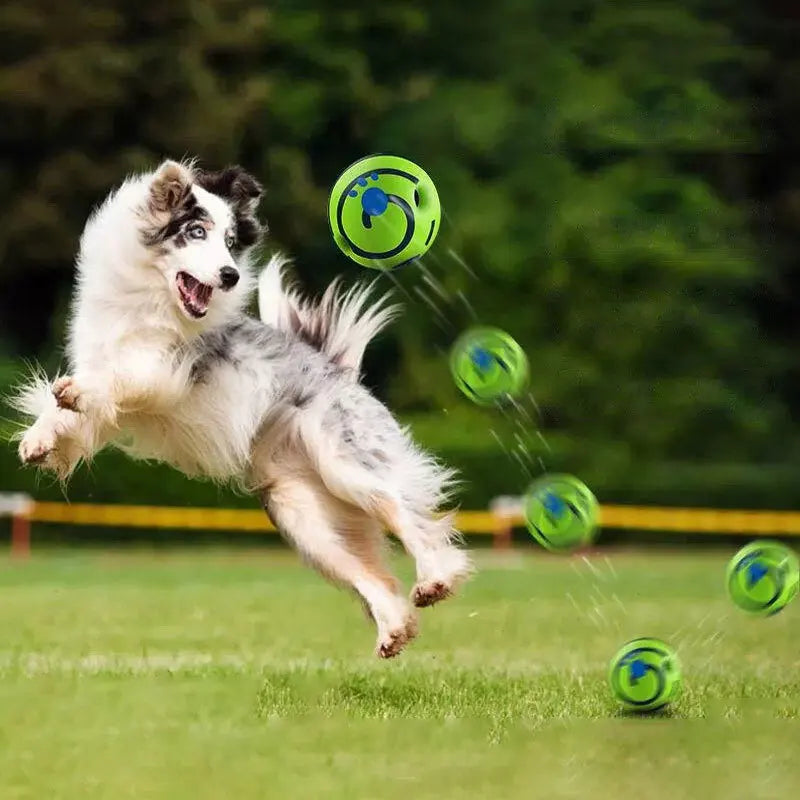 Wobble Wag Giggle Glow Ball Interactive Dog Toy | Fun Giggle Sounds Ball When Rolled or Shaken