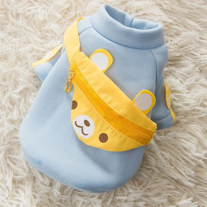 Winter Dog Clothes | Cute Cartoon Dog Warm Hoodie Sweatshirt | Dog Costume Outfits