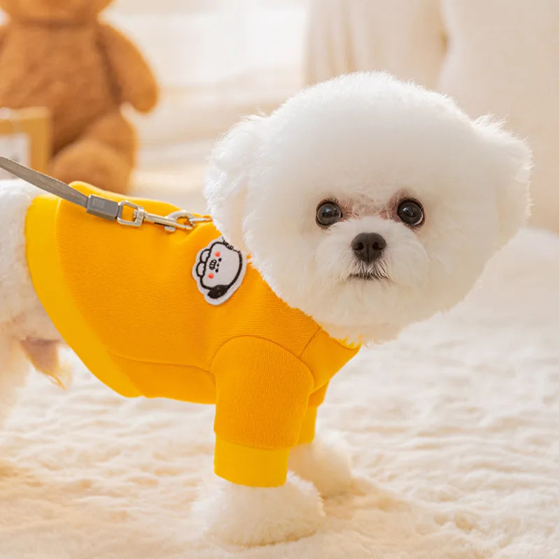 Winter Dog Clothes | Cute Cartoon Dog Warm Hoodie Sweatshirt | Dog Costume Outfits