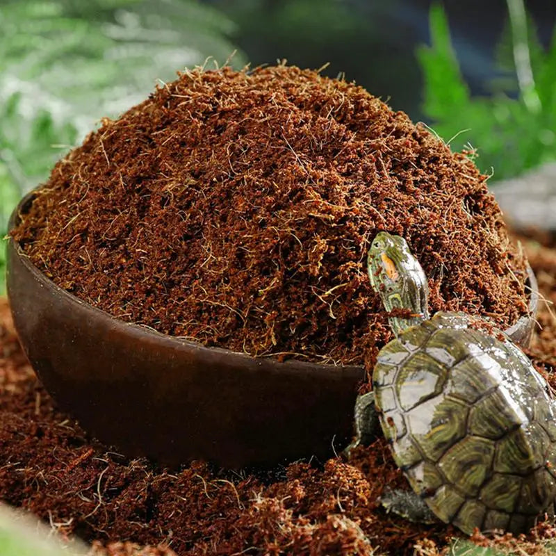 Coco Coir Compressed | Coco Fiber Substrate | Snake Bedding | Reptile Tank Landscaping Mulch for Geckos, Tortoises, Frogs