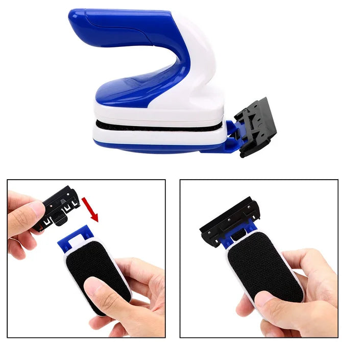 Magnetic Brush Fish Tank Algae Scraper Cleaner | Floating Magnetic Brush Aquarium Cleaning Tool | Strong Suction