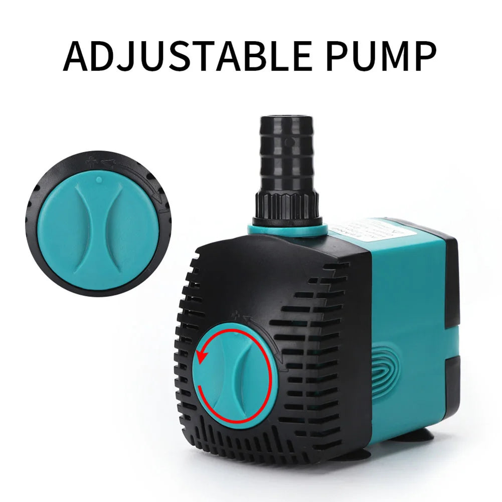 Tank Submersible Pump Bottom Suction Cup | Multifunctional Silent  Filter Aquarium Fish /Garden Pond