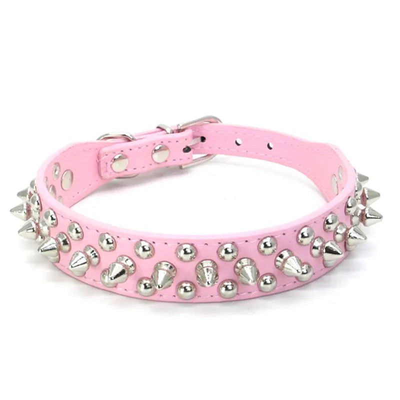 High Quality Dog Rivet Collar and Leash Set | Anti Bite  Collars for Medium Large Dogs