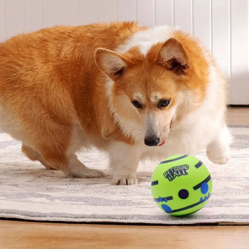 Wobble Wag Giggle Glow Ball Interactive Dog Toy | Fun Giggle Sounds Ball When Rolled or Shaken