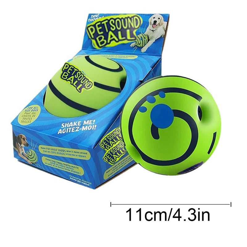 Wobble Wag Giggle Glow Ball Interactive Dog Toy | Fun Giggle Sounds Ball When Rolled or Shaken