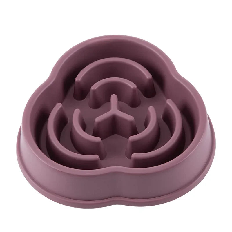 Pet Cat And Dog Slow Food Bowl, Anti-choking Thickened And Non-slip Multiple Colors and Shapes