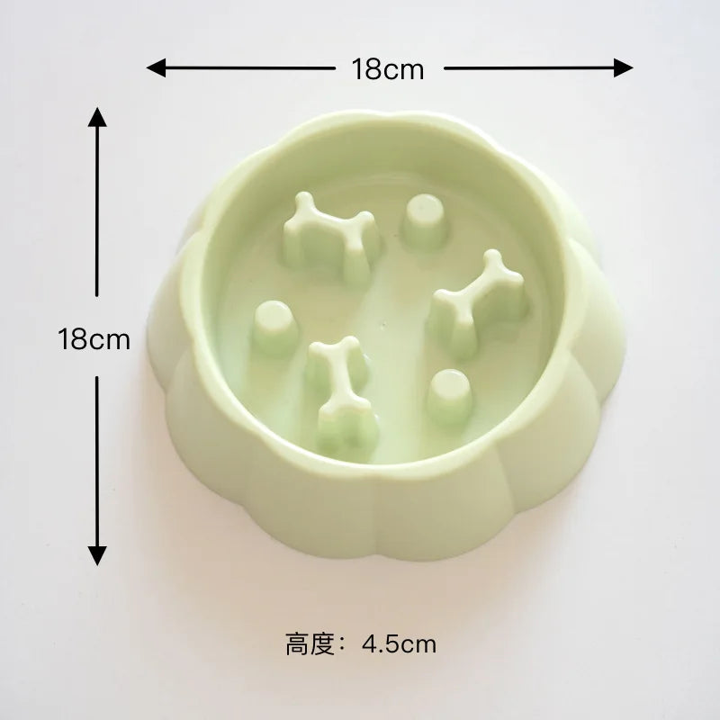 Slow Feeder  Bowl Anti-choking Plastic Dog and Cat Puzzle Food Bowl, For Anxiety Relief