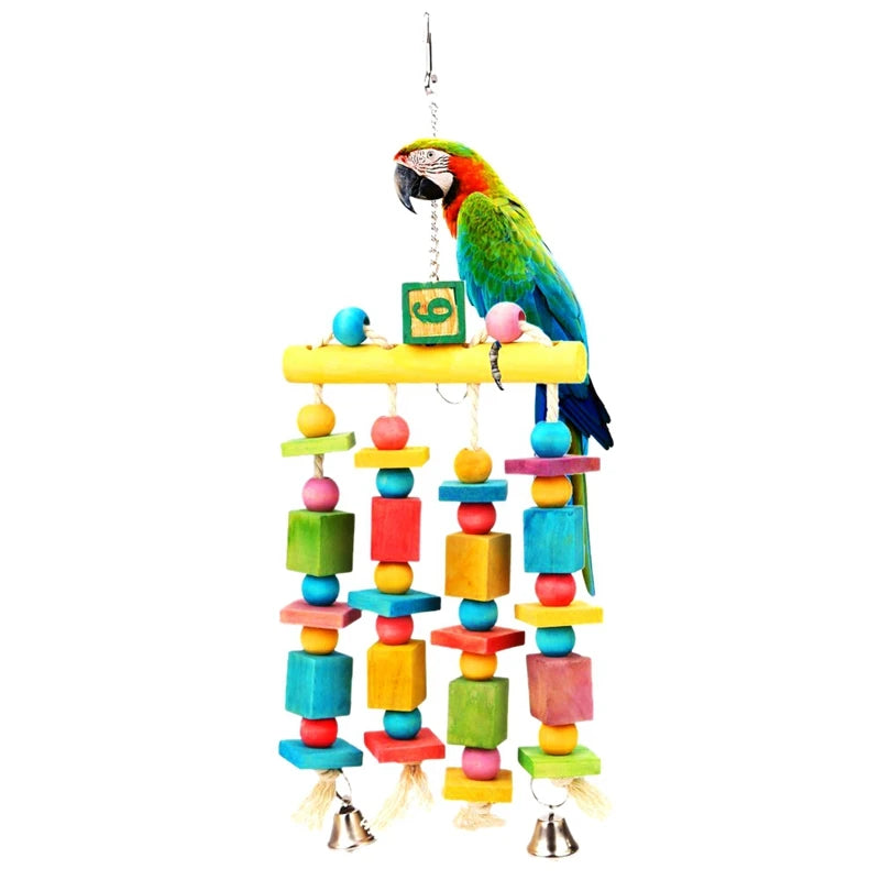 Bird Toy Chewing/Bite | Cage Hanging Swing | Climbing/Standing Branches Toys